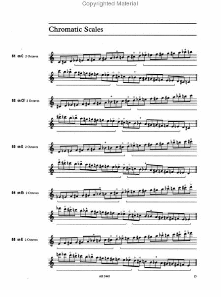 Flute Scales & Arpeggios, ABRSM Grades 1-8