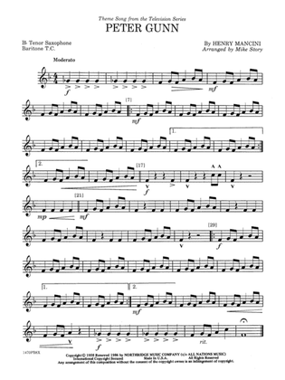 Peter Gunn: B-flat Tenor Saxophone