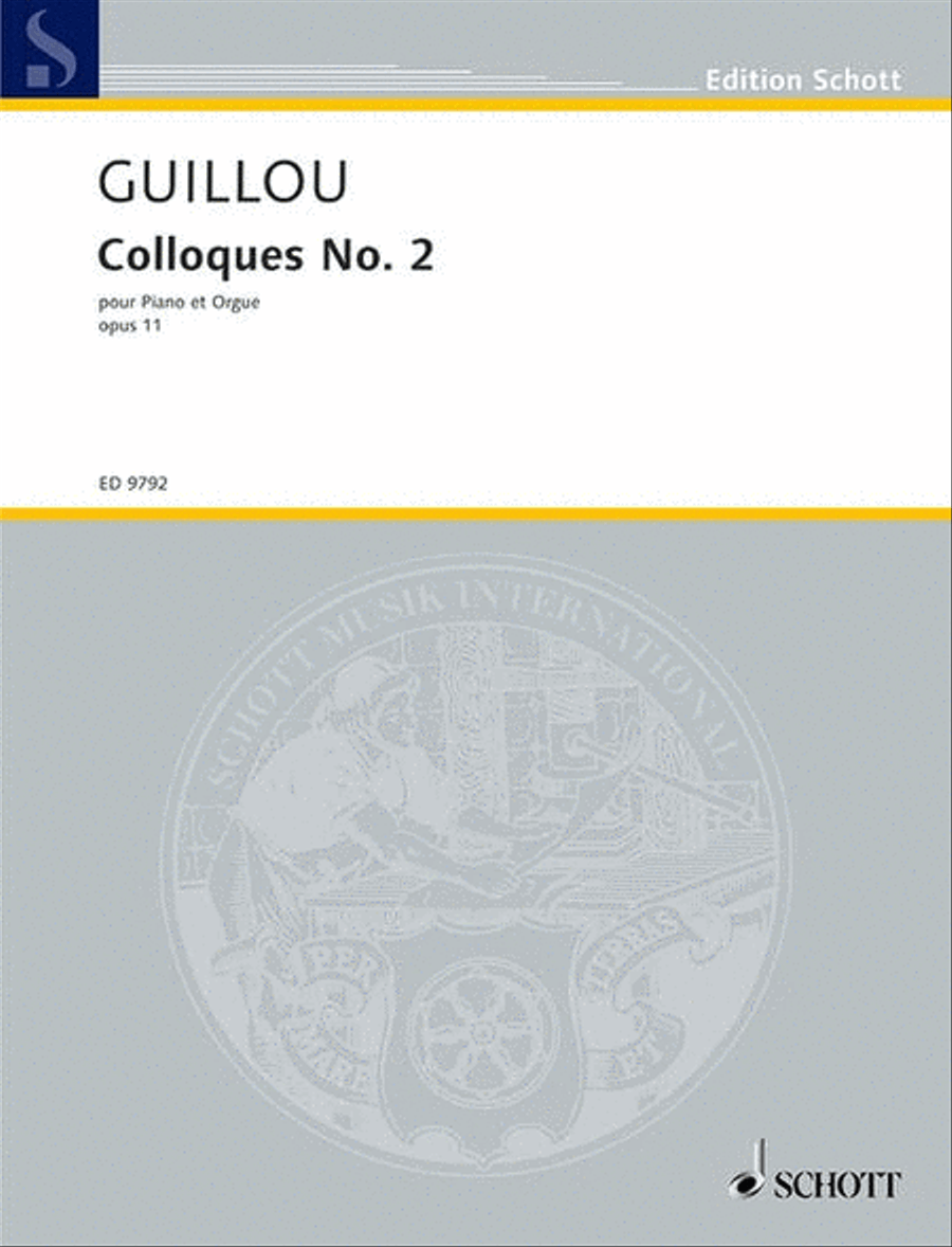 Colloque No. 2, op. 11 Organ scores gallery preview page 1