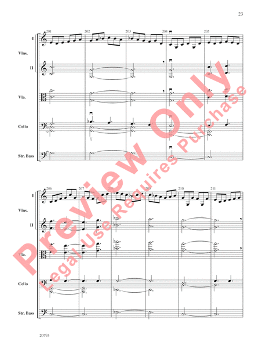 The Idylls of Pegasus String Orchestra scores gallery preview page 24