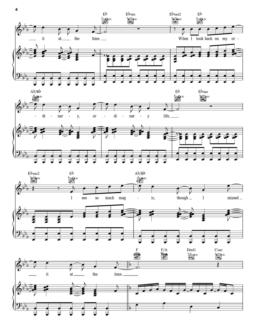 Photograph Piano, Vocal, Guitar scores gallery preview page 4