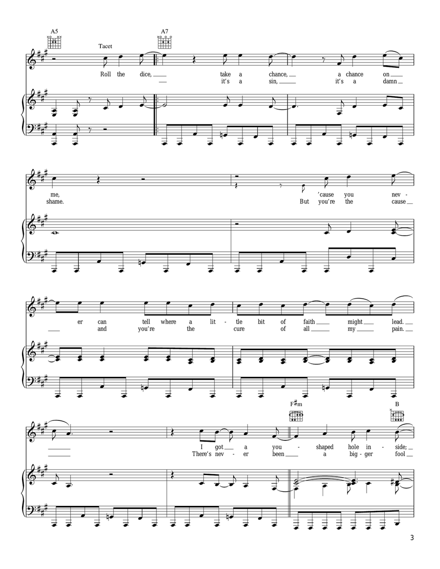 Faster Car Piano, Vocal, Guitar scores gallery preview page 3