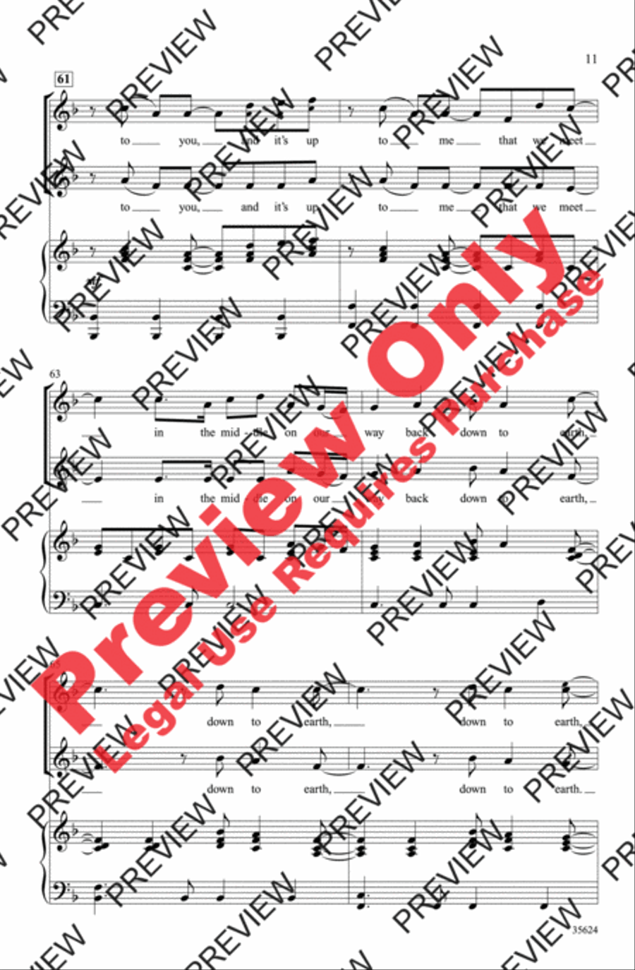 Baby! A Medley of Justin Bieber Hits 2-Part scores gallery preview page 11