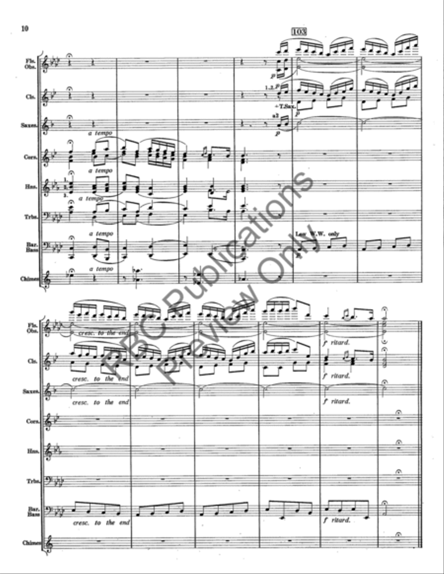 Song From Early America (Score) Concert Band scores gallery preview page 11