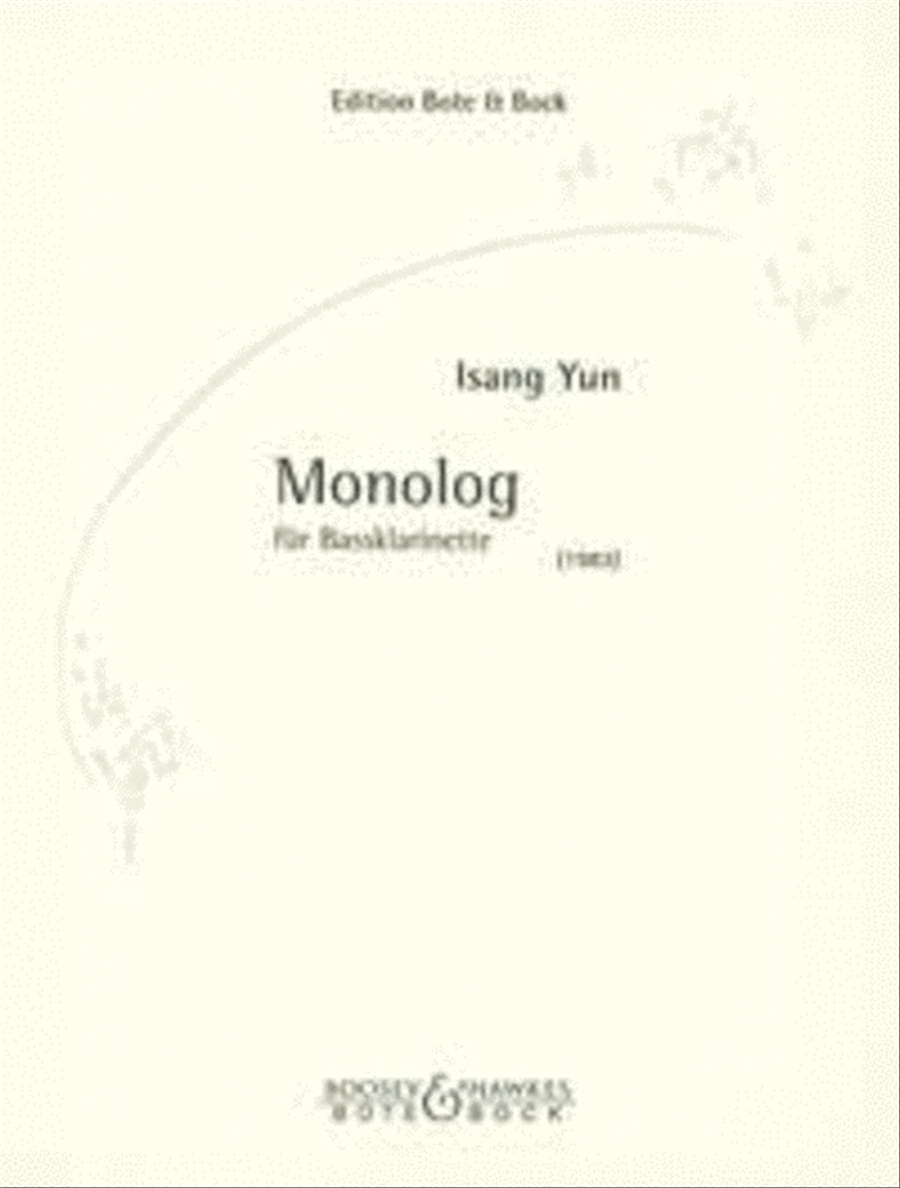Monolog Bass Clarinet scores gallery preview page 1