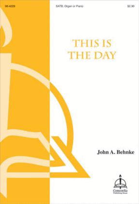 Book cover for This Is the Day (Behnke)
