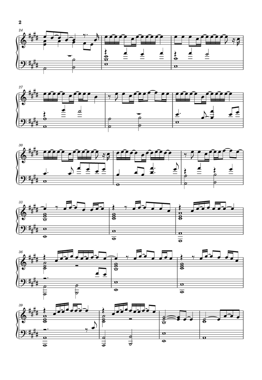 Goodbye My Lover Easy Piano scores gallery preview page 2
