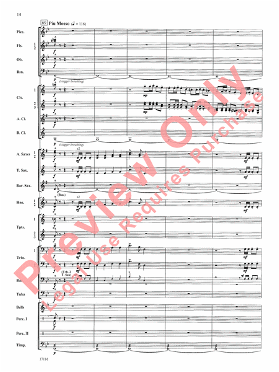 1812 Overture Concert Band scores gallery preview page 15