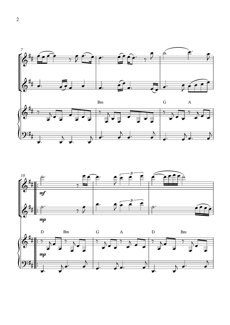 I Will Always Love You String Duet scores gallery preview page 2