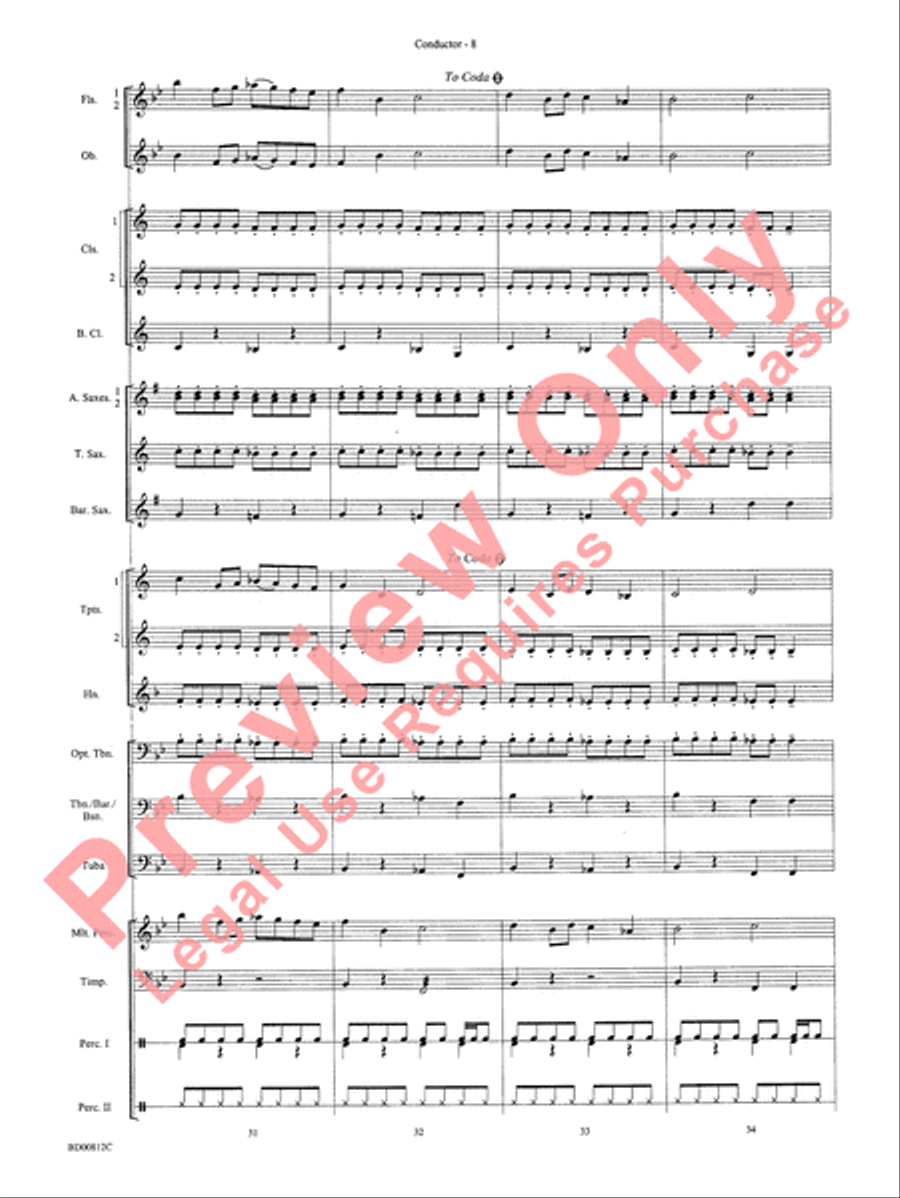 Portsmouth Overture Portsmouth Overture Concert Band scores gallery preview page 10