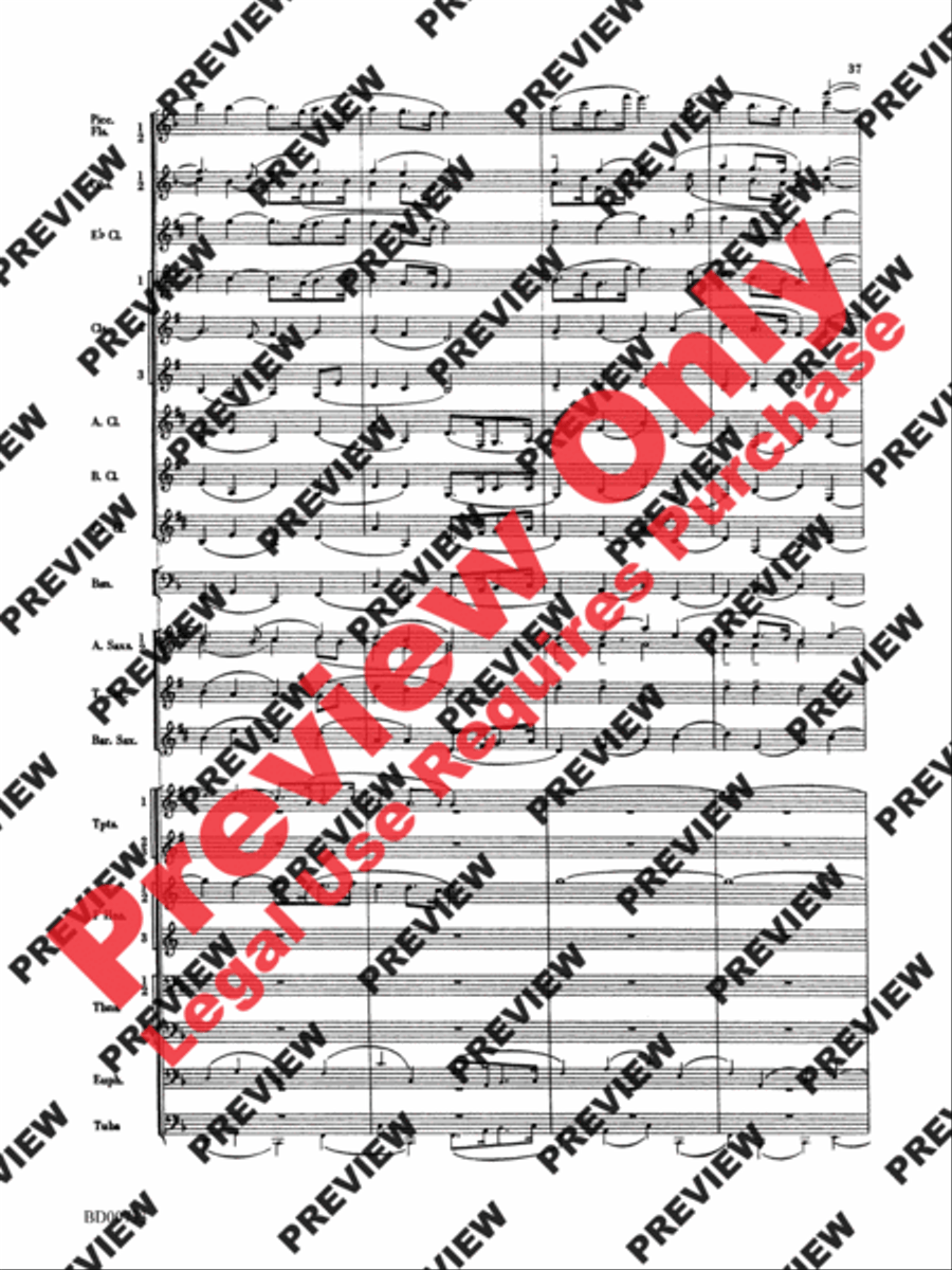 Water Music Suite Concert Band scores gallery preview page 37