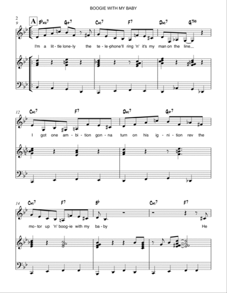 Boogie With My Baby Voice scores gallery preview page 2