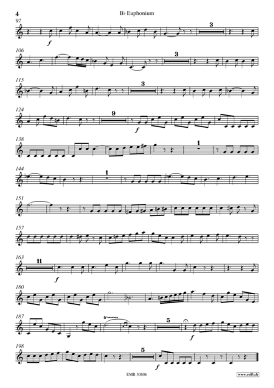 Concerto No. 3 Euphonium scores gallery preview page 5