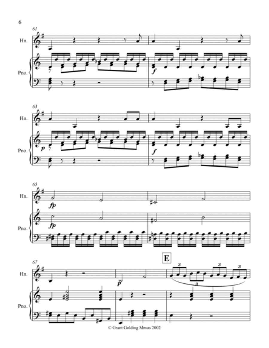 Queen of the Night Aria Horn Solo scores gallery preview page 6