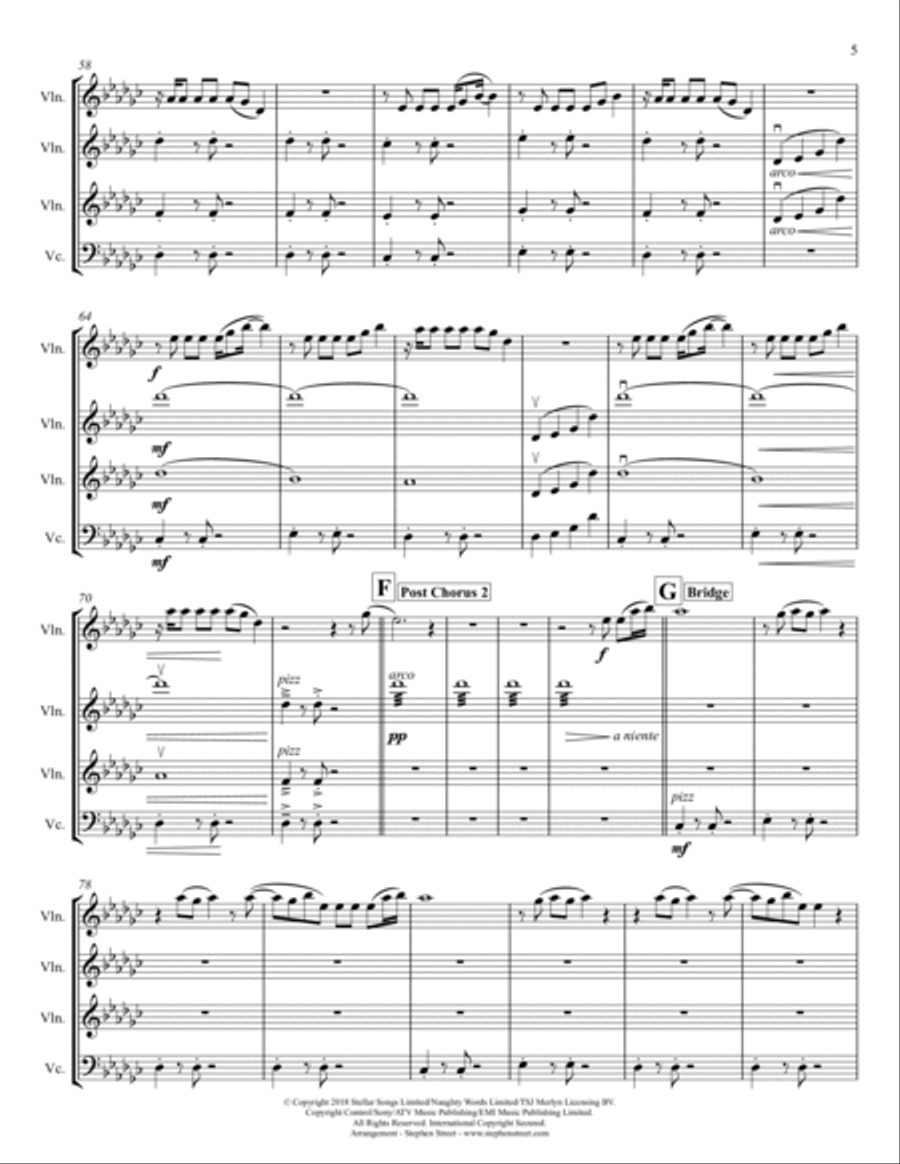 Promises String Quartet scores gallery preview page 5