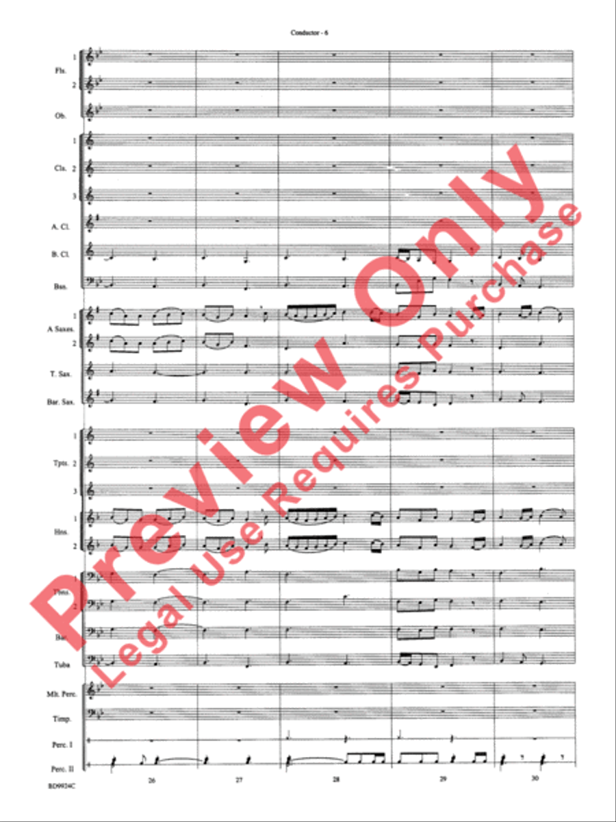 A Vaughan Williams Christmas Concert Band scores gallery preview page 8