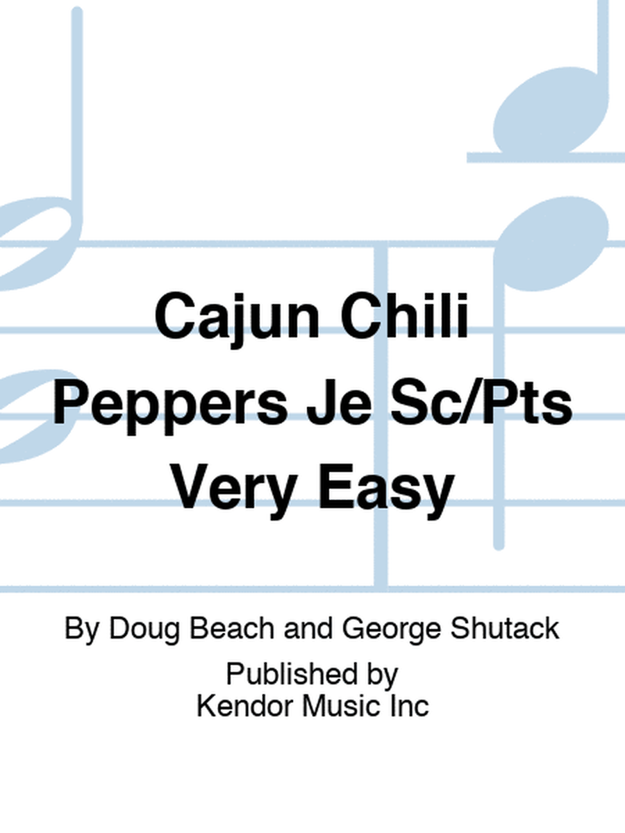Cajun Chili Peppers Je Sc/Pts Very Easy