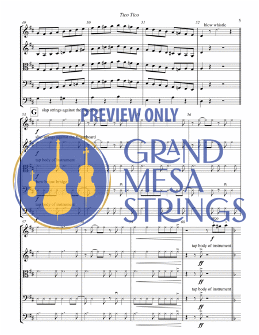 Tico Tico String Orchestra scores gallery preview page 6