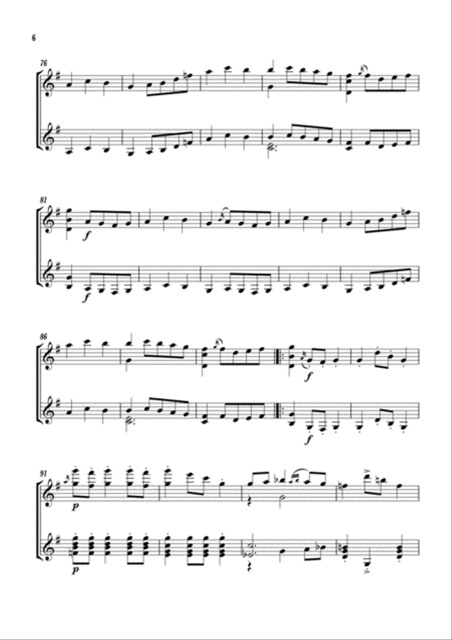 Fandango Classical Guitar scores gallery preview page 6