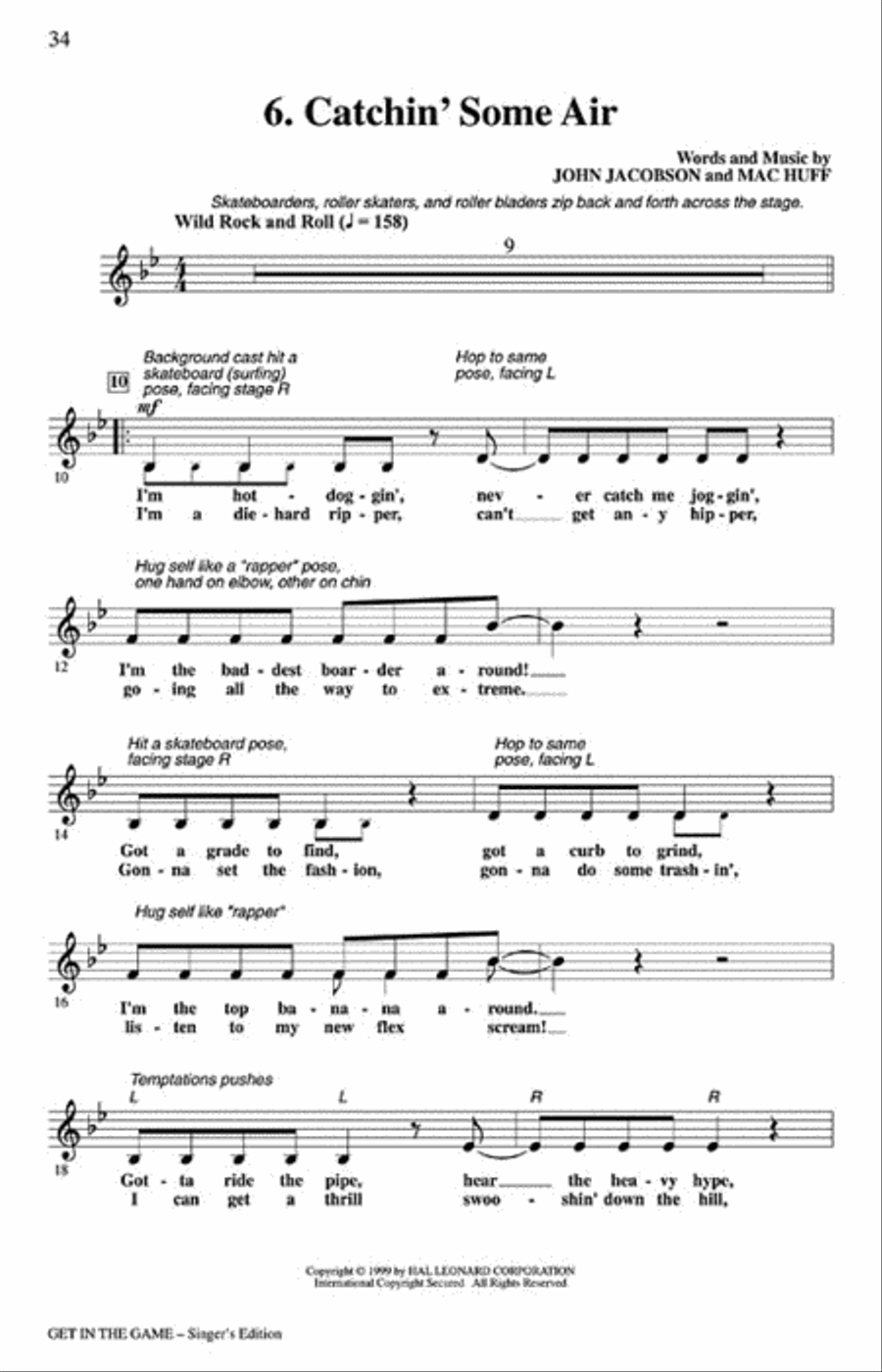Get in the Game - Teacher's Edition Choir scores gallery preview page 6