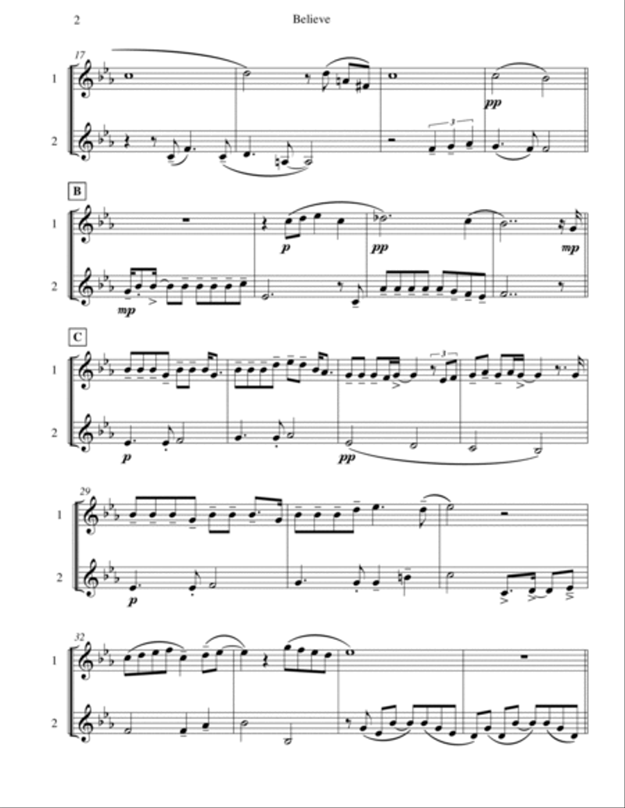 The Polar Express C Instrument scores gallery preview page 3