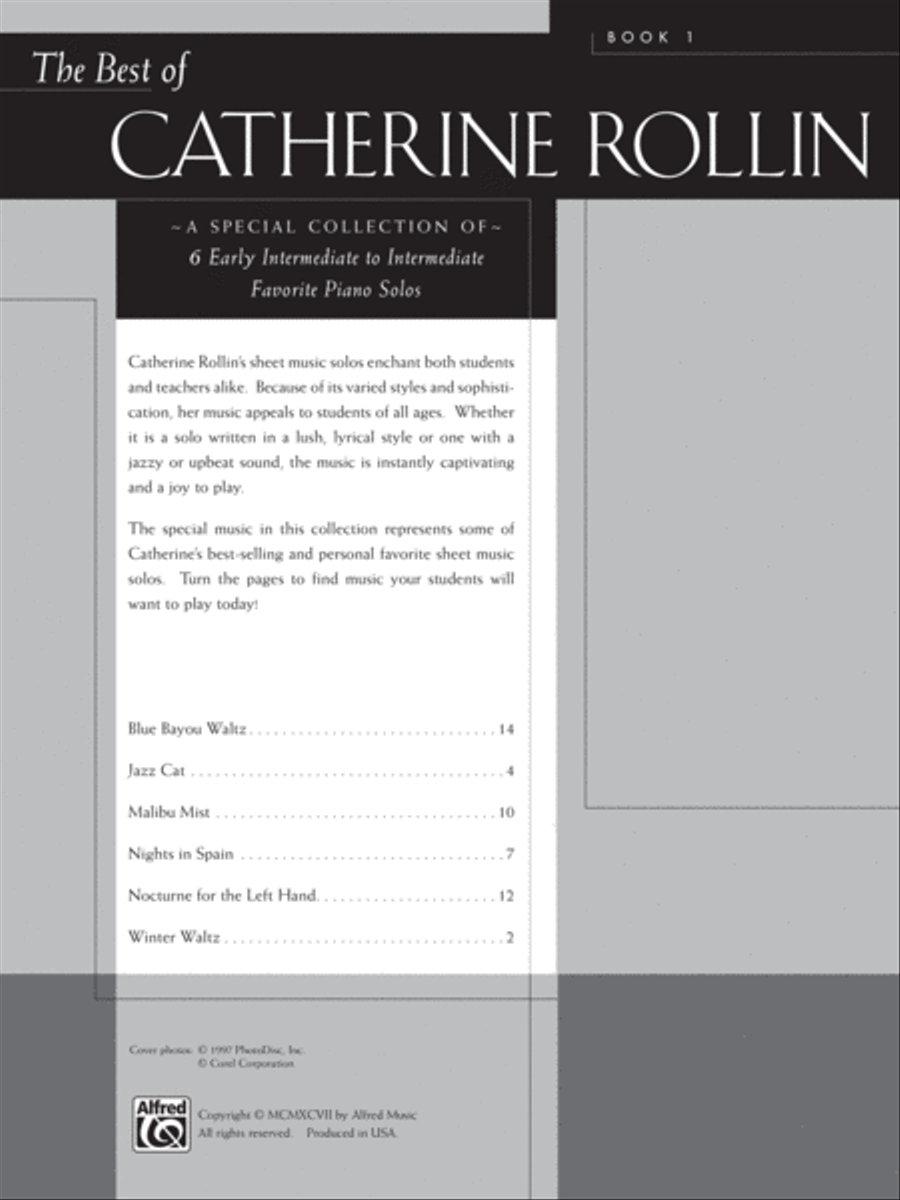 The Best of Catherine Rollin, Book 1 Piano Solo scores gallery preview page 2