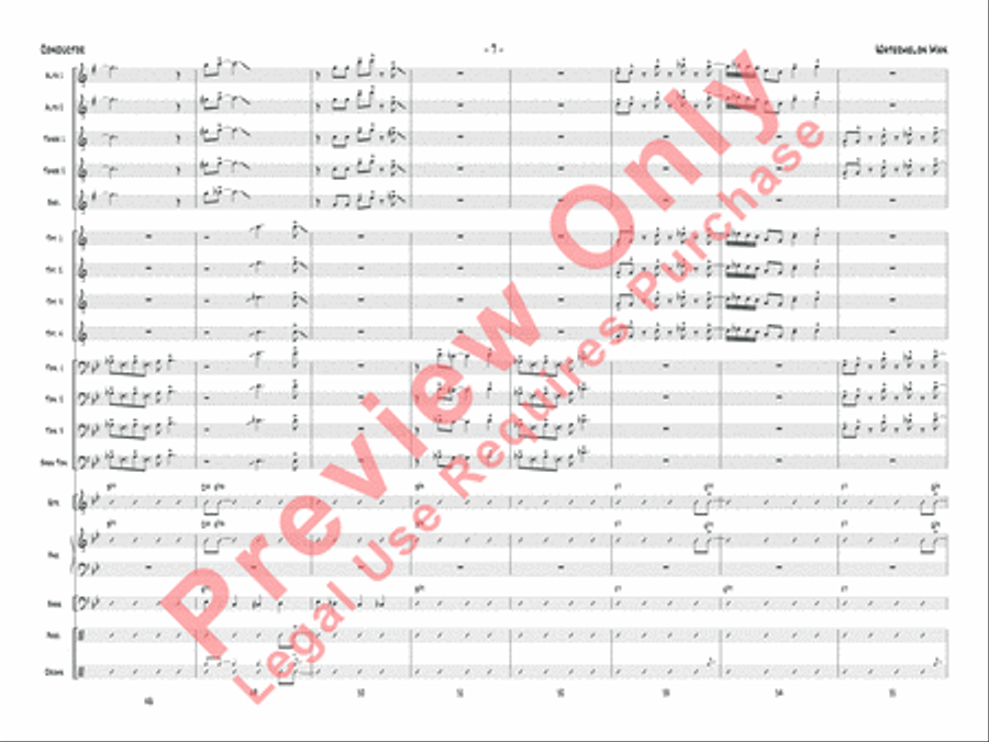 Watermelon Man Jazz Ensemble scores gallery preview page 34