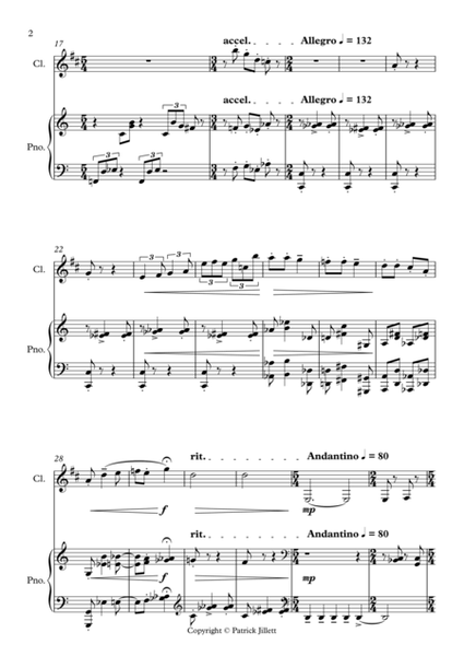Opus 22 - Piece for clarinet & piano image number null