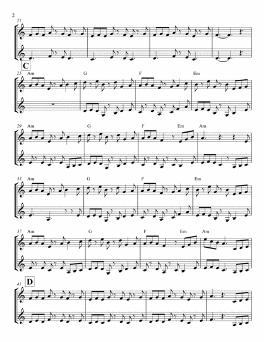 LES OISEAUX DE NEIGE - La slip jig de la chaudière Violin Solo scores gallery preview page 2