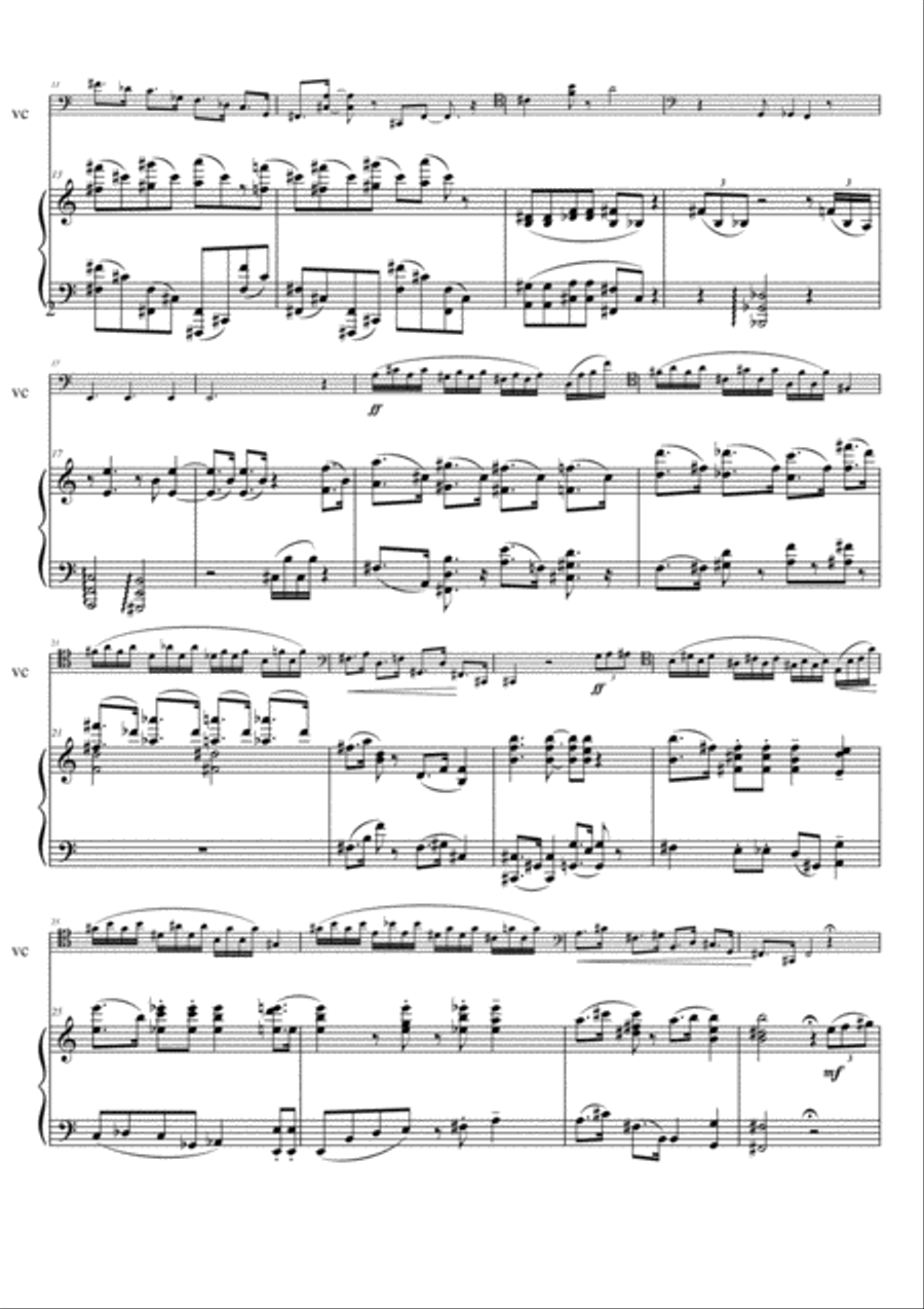 Sonata no.30 per violoncello e pianoforte. 1. Lavori, 2. Tornata Funebre, 3. Agape .p.26 + 12 image number null