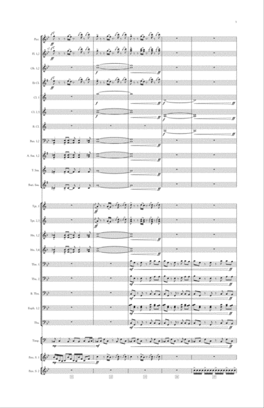 Rant and Rave - for Two Percussionists and Symphonic Band Concert Band scores gallery preview page 5