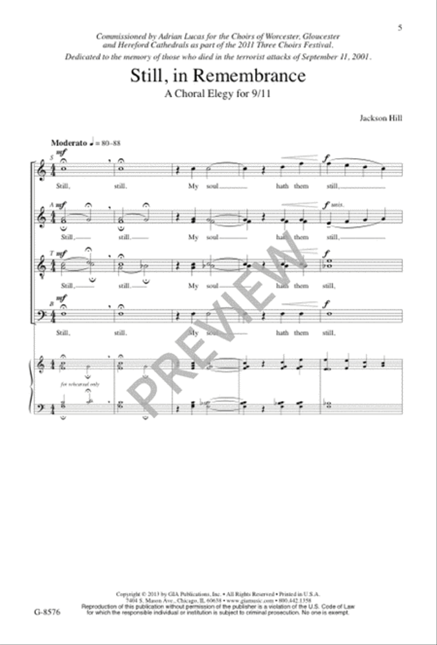Still, in Remembrance Divisi scores gallery preview page 3