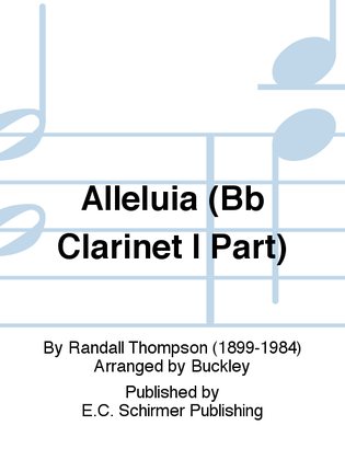 Alleluia (Bb Clarinet I Replacement Part)