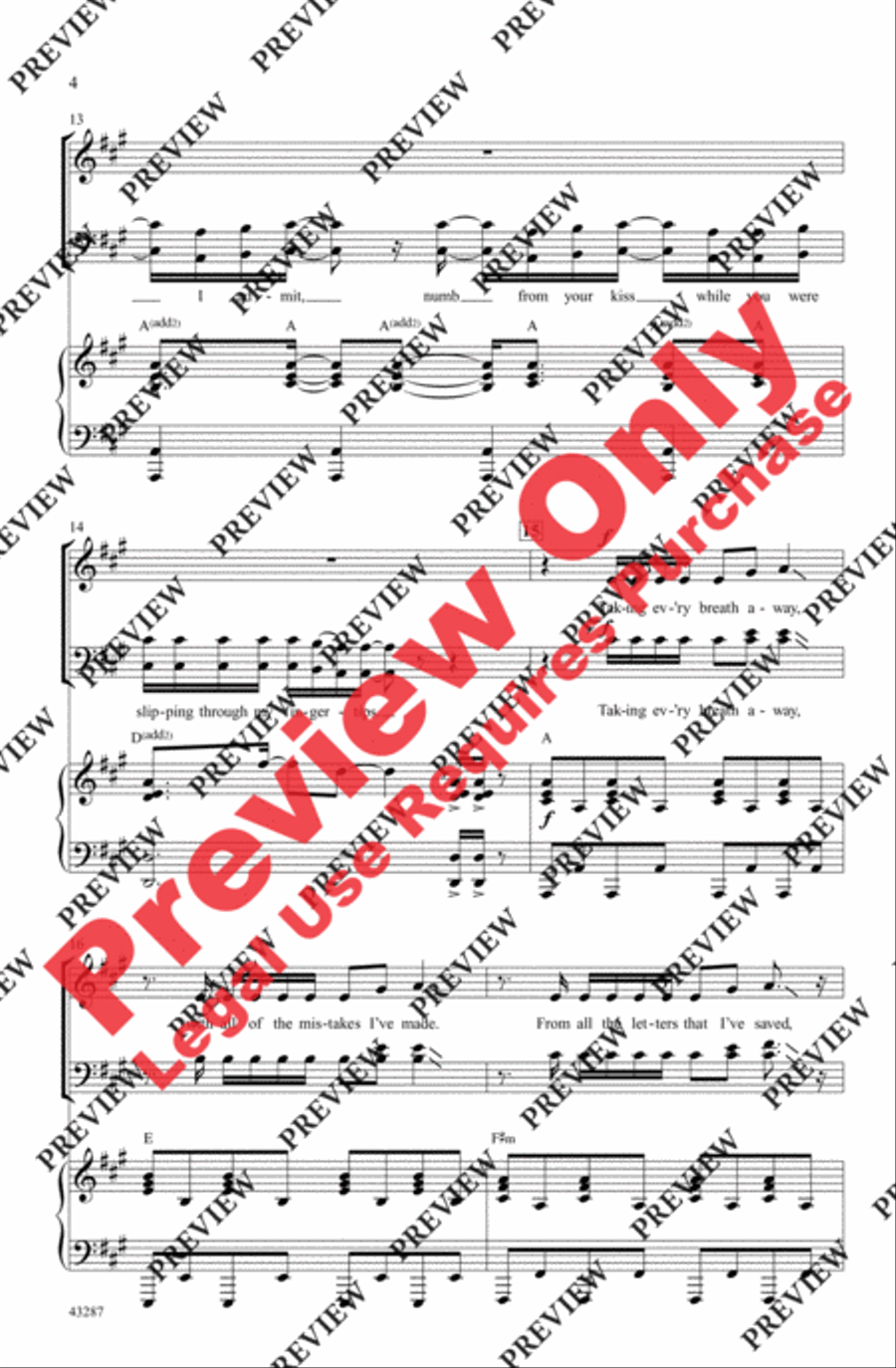 Everything I Didn't Say - SoundTrax CD (CD only) Choir scores gallery preview page 4