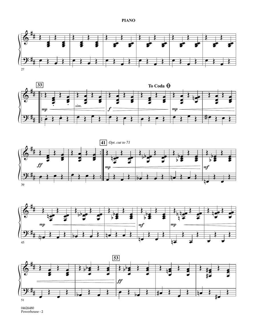 Powerhouse - Piano Orchestra scores gallery preview page 2