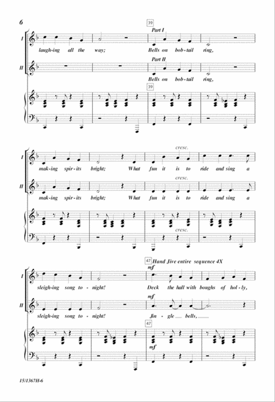 A Holiday Hand Jive A Holiday Hand Jive 2-Part scores gallery preview page 6