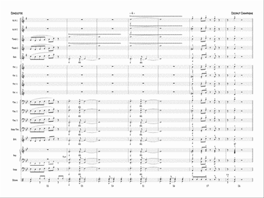 Coconut Champagne: Score Jazz Ensemble scores gallery preview page 6