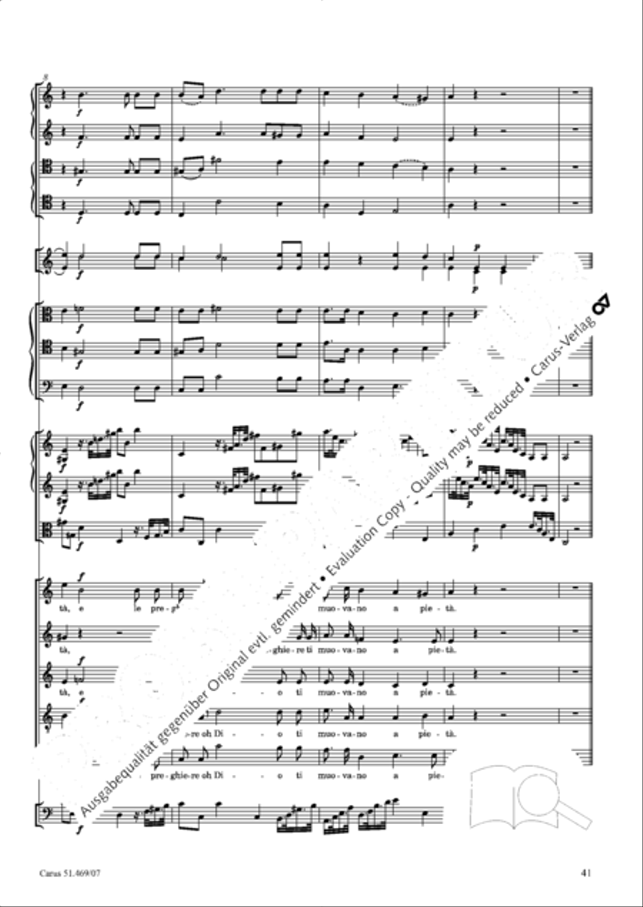 Davide penitente 4-Part scores gallery preview page 54