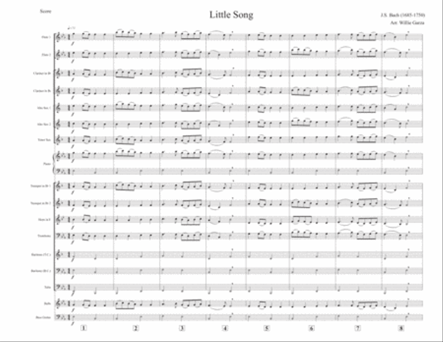 Little Song Brass Ensemble scores gallery preview page 1
