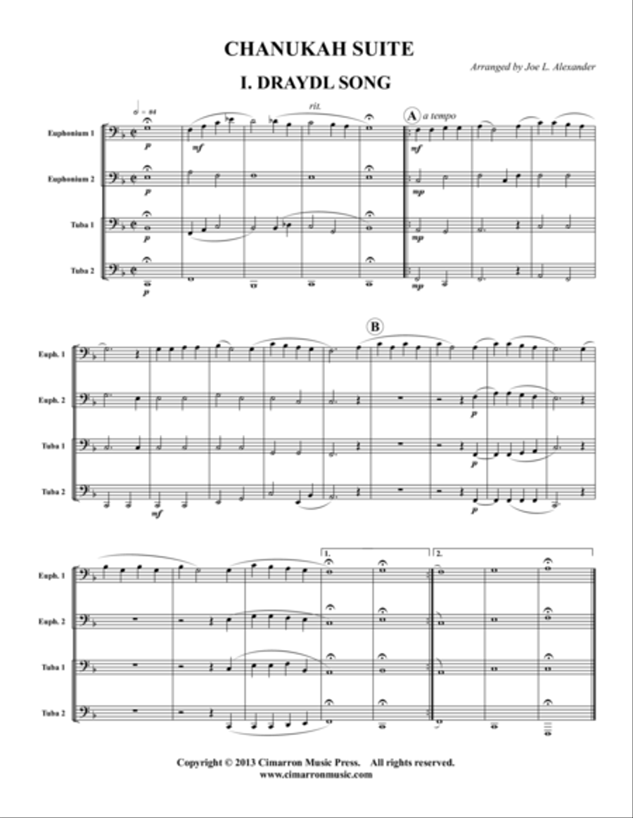 Chanukah Suite EETT scores gallery preview page 1
