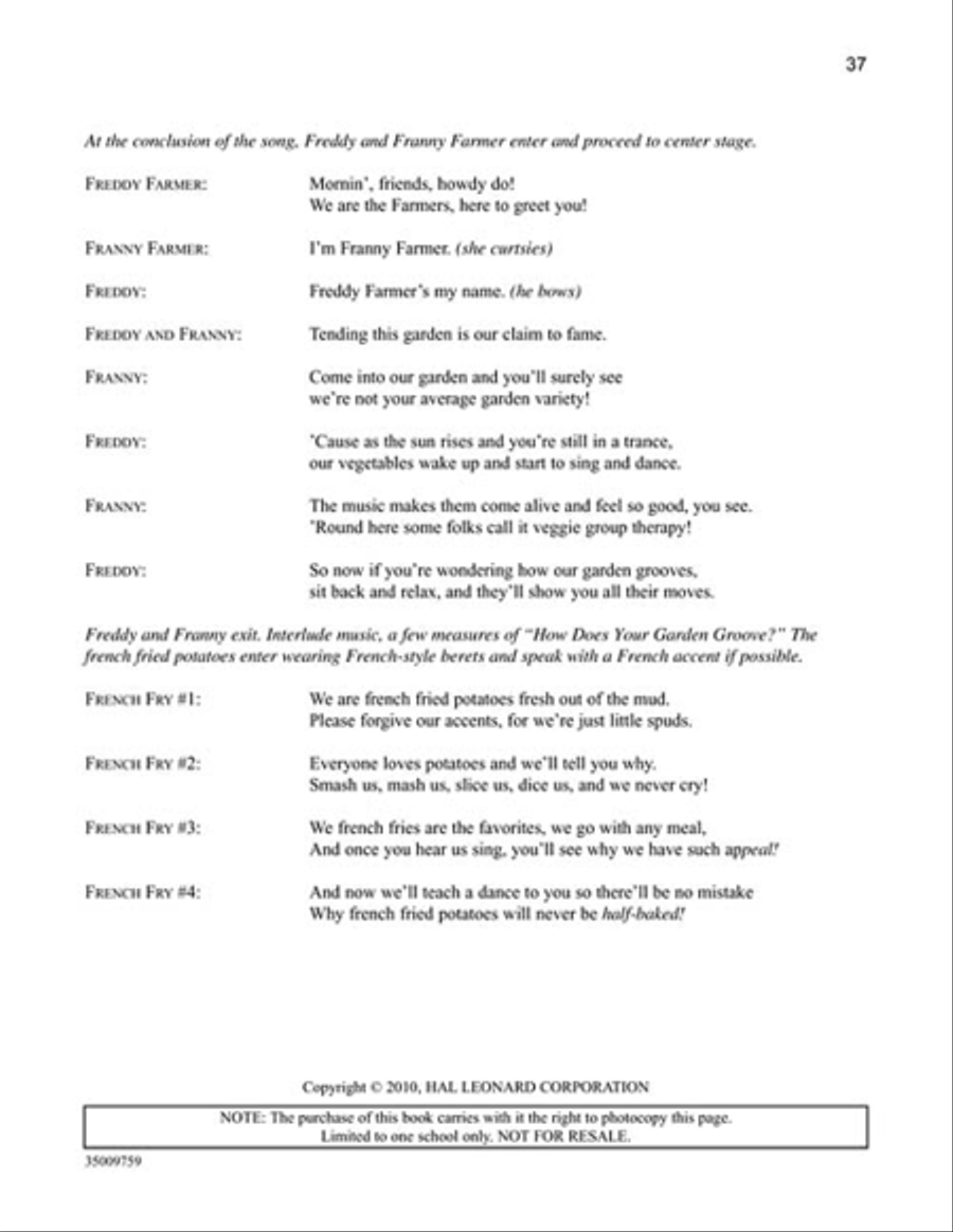 How Does Your Garden Groove? Unison Choir scores gallery preview page 3
