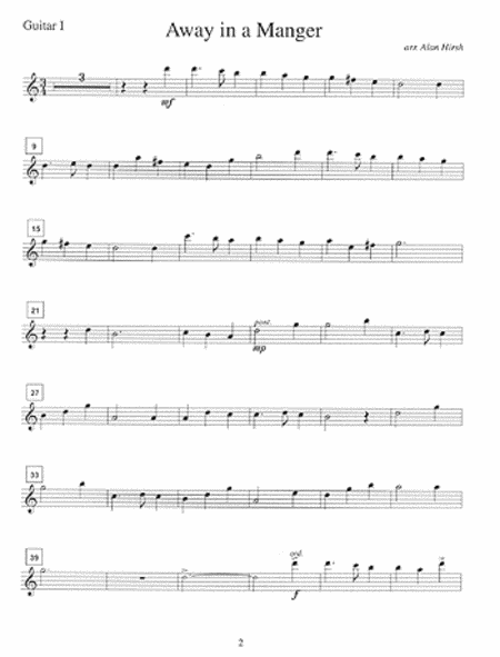 Holiday Song Collection for Guitar Ensemble