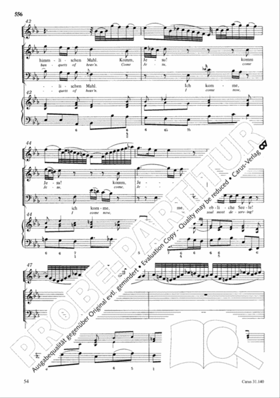 The Complete Sacred Vocal Works (Das geistliche Vokalwerk) Voice scores gallery preview page 557