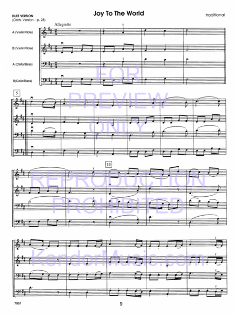 Holiday Strings (Score) String Orchestra scores gallery preview page 10