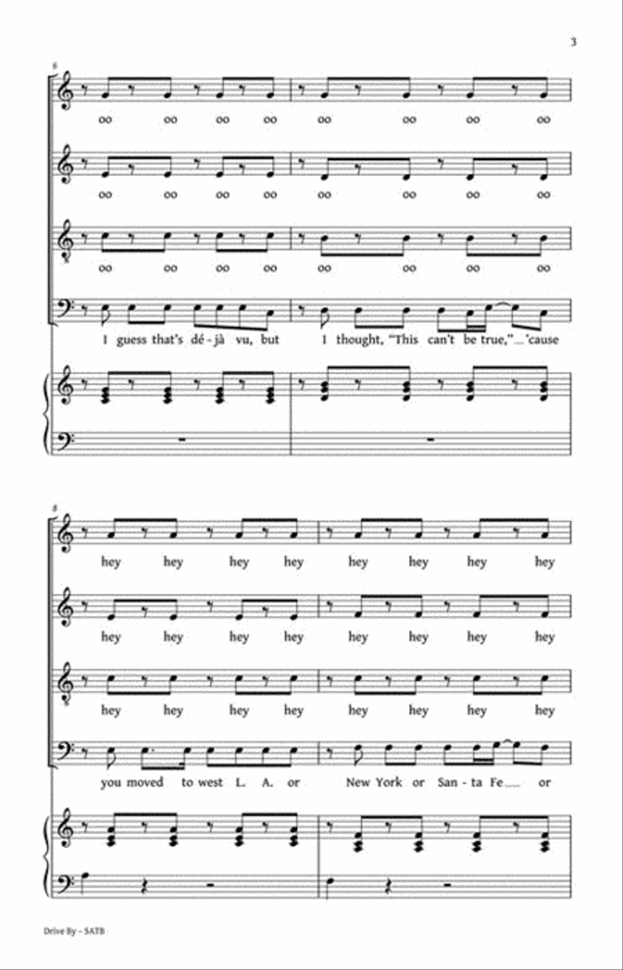 Drive By 4-Part scores gallery preview page 3