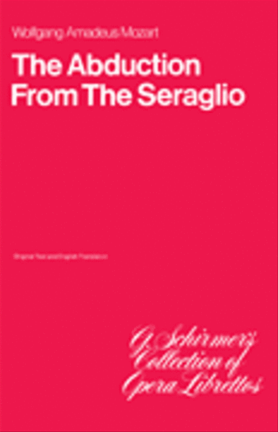The Abduction from the Seraglio Voice scores gallery preview page 1