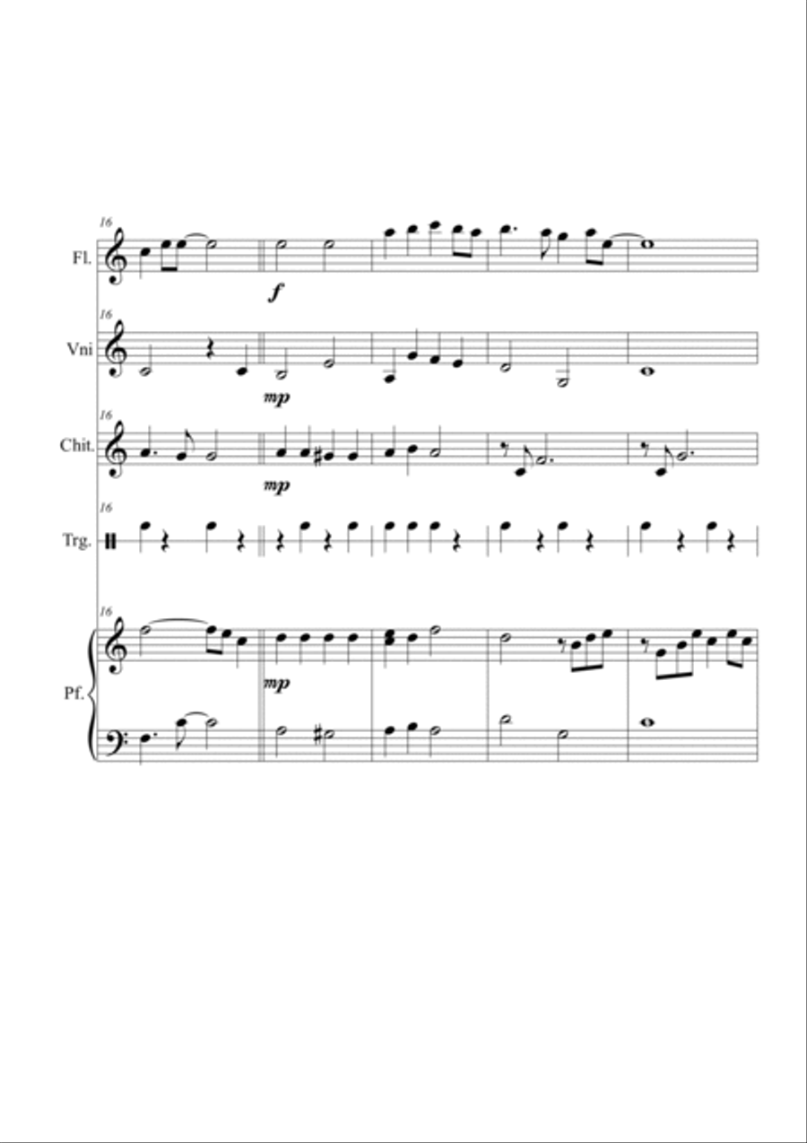 Yesterday Flute scores gallery preview page 4