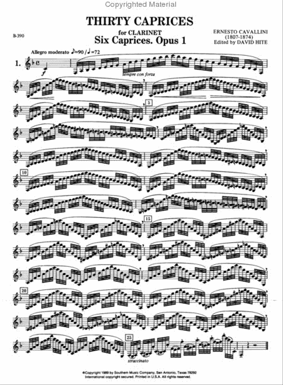 Artistic Studies, Book 3 (Italian School) B-Flat Clarinet scores gallery preview page 2
