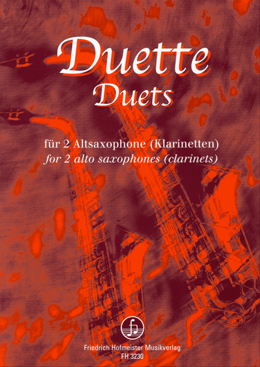 Duette für 2 Altsaxophone Woodwind Duet scores gallery preview page 1