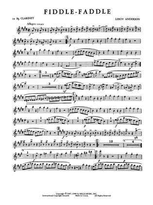 Fiddle-Faddle: 1st B-flat Clarinet